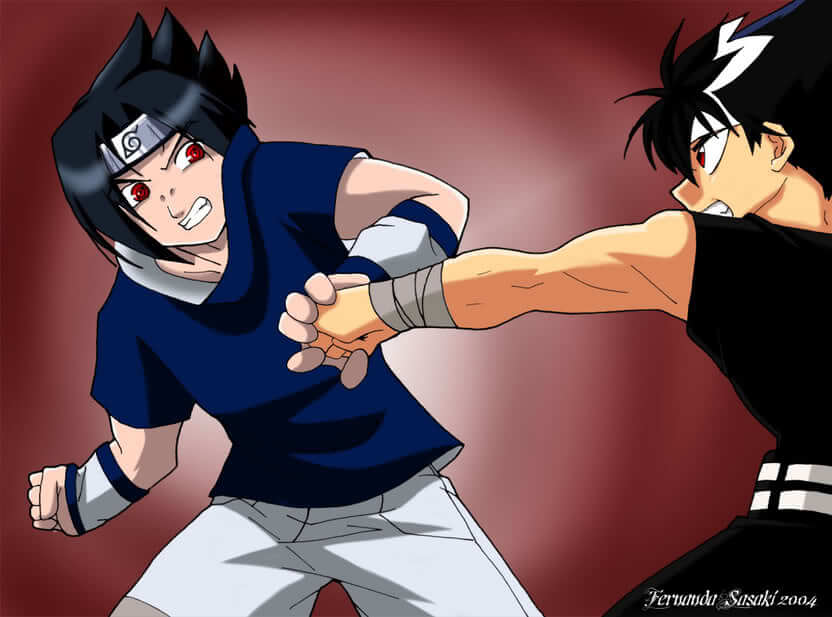 sasuke vs hiei